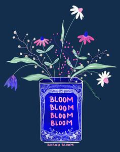 Ilustracija Tin Can Flower Illustration, Baroo Bloom, (30 x 40 cm)