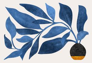 Ilustracija Wandering Ivy in Blue, Kristian Gallagher, (40 x 30 cm)