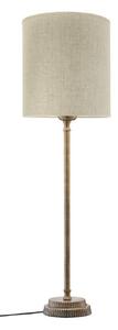 PR Home stolna lampa Kent bež/mesing sjenilo Celyn cilindar