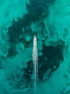 Umjetnička fotografija Drone image looking down on a, Abstract Aerial Art, (30 x 40 cm)
