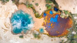 Fotografija Ala Lobet geyser from above,, Roberto Moiola / Sysaworld, (40 x 22.5 cm)