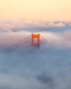 Fotografija Golden Gate Bridge, Zeyu Wang, (30 x 40 cm)