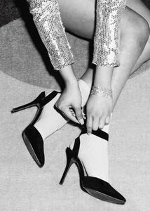 Umjetnička fotografija Legs Party Black and White, Pictufy Studio, (30 x 40 cm)