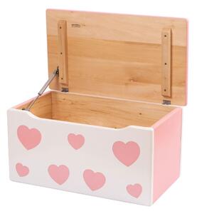 Kutija za igračke - Srce ROZA