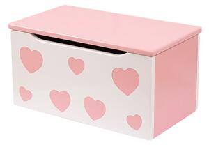 Kutija za igračke - Srce ROZA
