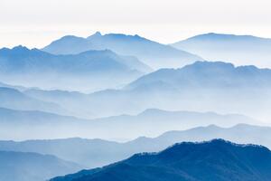 Umjetnička fotografija Misty Mountains, Gwangseop eom, (40 x 26.7 cm)
