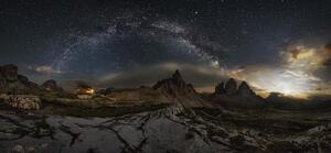 Umjetnička fotografija Galaxy Dolomites, Ivan Pedretti, (50 x 23.2 cm)