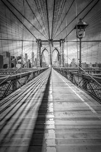Umjetnička fotografija NEW YORK CITY Brooklyn Bridge, Melanie Viola, (26.7 x 40 cm)