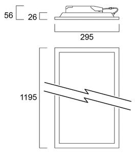 Sylvania LED panel Start, 120 x 30 cm, 840, DALI, 29 W