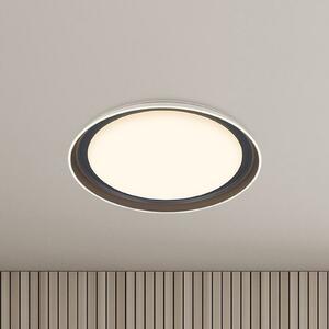 LED stropna svjetiljka Ijus, bijela/antracit, Ø 43 cm, plastika