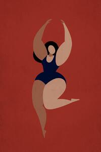 Ilustracija Prima Ballerina, Kubistika, (26.7 x 40 cm)