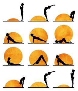 Ilustracija Yoga Sun, Kubistika, (26.7 x 40 cm)