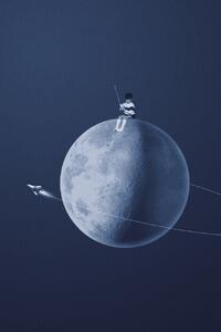 Ilustracija Moon boy, Maarten Léon, (26.7 x 40 cm)