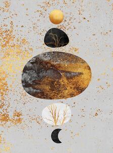 Ilustracija Sun And Moon, Elisabeth Fredriksson, (30 x 40 cm)