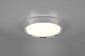 LED stropna svjetiljka u sjajnoj srebrnoj boji ø 33 cm Clarimo - Trio