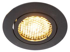 Pametni ugradbeni reflektor crni uklj. WiFi GU10 podesiv - Ude Honey