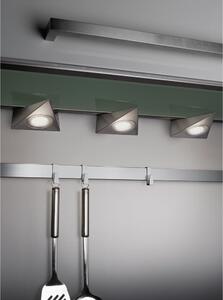 Metalna LED zidna lampa u srebrnoj boji (duljina 11 cm) Ecco - Trio