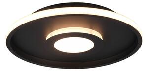 Mat crna metalna LED stropna svjetiljka ø 40 cm Ascari - Trio