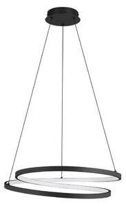 Crna LED viseća svjetiljka ø 55 cm RUOTALE – EGLO