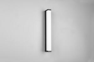 Mat crna LED zidna lampa (duljina 42 cm) Fabio - Trio