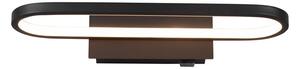Mat crna LED zidna lampa (duljina 40 cm) Gianni - Trio