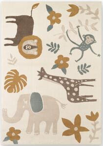 Krem dječji tepih 160x235 cm Animal Safari – Hanse Home