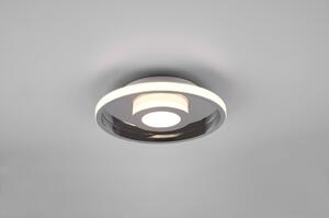 Metalna LED stropna svjetiljka u sjajnoj srebrnoj boji ø 30 cm Ascari - Trio