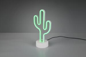 Bijela LED stolna lampa (visina 29 cm) Cactus - Trio