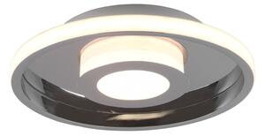 Metalna LED stropna svjetiljka u sjajnoj srebrnoj boji ø 30 cm Ascari - Trio