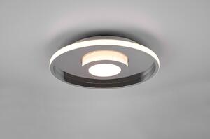 Metalna LED stropna svjetiljka u sjajnoj srebrnoj boji ø 40 cm Ascari - Trio