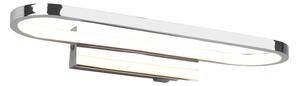 LED zidna svjetiljka u sjajnoj srebrnoj boji (duljina 40 cm) Gianni - Trio