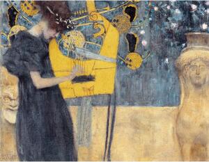 Reprodukcija slike Gustava Klimta - Music, 70 x 55 cm