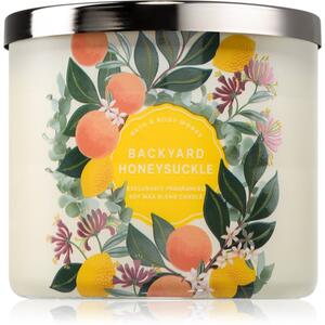 Bath & Body Works Backyard Honeysuckle mirisna svijeća 411 g