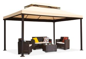 Krem vrtni paviljon Valencia 3x4 m Garden Point