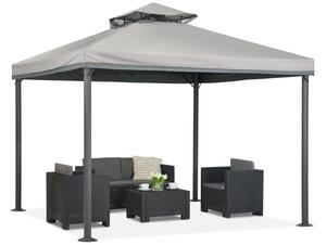 Grey Valencia vrtni paviljon 3x3 m Garden Point