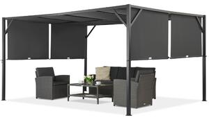 Santorini metalna terasa pergola 3 x 4 m, antracit Garden Point