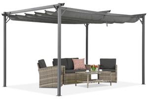 Antracit terasa pergola La Palma 3x4 Garden Point