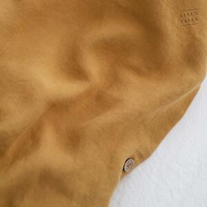 Žuta posteljina od konopljinog vlakna 200x200 cm - Linen Tales