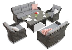 Toledo Apetito 7 antracit Garden Point vrtni set od tehnoratana