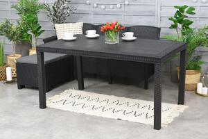 Technorattan lounge garnitura Venezia Relax Corner 4 antracit Bica