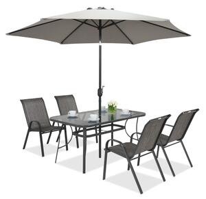 Perugia vrtni suncobran ∅3m Garden Point sivi