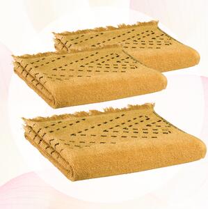 Julia Kupaonski Ručnici Set od 3, 50 X 100, Žuta