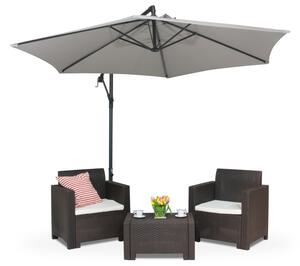 Naples vrtni suncobran ∅3m Garden Point sivi