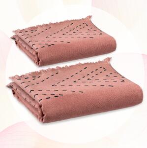 Julia Kupaonski Ručnici Set od 2, 70 X 140, Roze