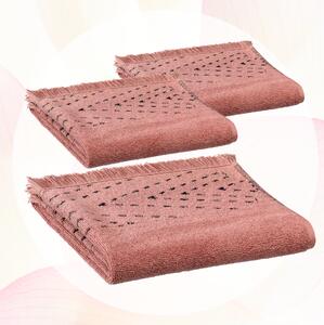 Julia Kupaonski Ručnici Set od 3, 50 X 100, Roze