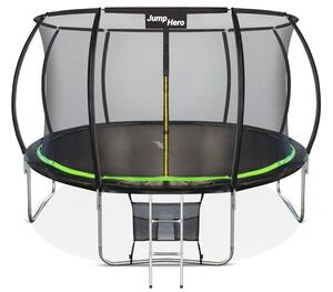 Vrhunski vrtni trampolin s unutarnjom mrežom 427 cm Jump Hero 14FT