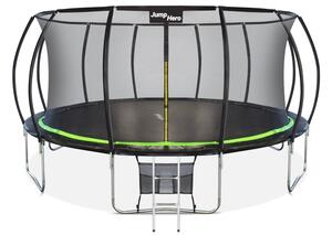 Vrhunski vrtni trampolin s unutarnjom mrežom 488 cm Jump Hero 16FT