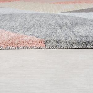 Sivo-ružičasti tepih Flair Rugs Icon, 120 x 170 cm