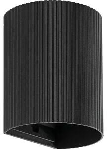 SOLE ZIDNA SVJETILJKA IZBRAZDANA 1XGU-10 220V CRNA FR40527