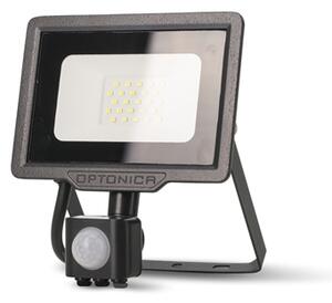 LED reflektor SMD crni 10W - senzor - Neutralno bijela